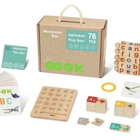 Chitines - Caja Montessori Playbox Estimulación Alfabeto 76 Pcs