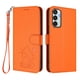 thumbnail image 1 of Carcasa Billetera de Cuero Sintético para Samsung Galaxy M15 5G, Naranja, 1 of 6