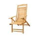 thumbnail image 1 of Silla Reclinable Silla De Dormitorio Silla Plegable De Madera Para Balcón Patio Trasero Playa Sin Pintura, 1 of 5