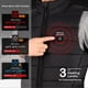 thumbnail image 5 of Chaleco Calefactable para Hombre, Chaleco Eléctrico Cálido de Fibra de Carbono con 6 Zonas de Calefacción, Chaqueta Térmica Ligera y Recargable para Invierno Al Aire Libre Pesca Caza Senderismo, 5 of 9