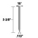 thumbnail image 2 of Uñas para enmarcar Metabo HPT 12211HPT, cabeza redonda completa de 15°, 5000, 2 of 4