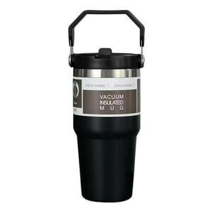 Genérico - Mug Termo Inoxidable 600Ml Negro Portátil Antifugas