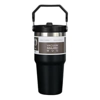 Genérico - Mug Termo Inoxidable 600Ml Negro Portátil Antifugas