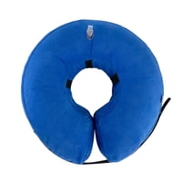 Xusx111 - Cuello Inflable De Cono De Perro Alternativa, Cono De Perro Suave Para Perros Y Gatos Pequeños Y Grandes, Cuello De Recuperación De Donut Después De La Cirugía (M, Azul)