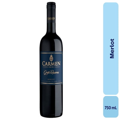 Vino Merlot Botella 750 Ml Carmen