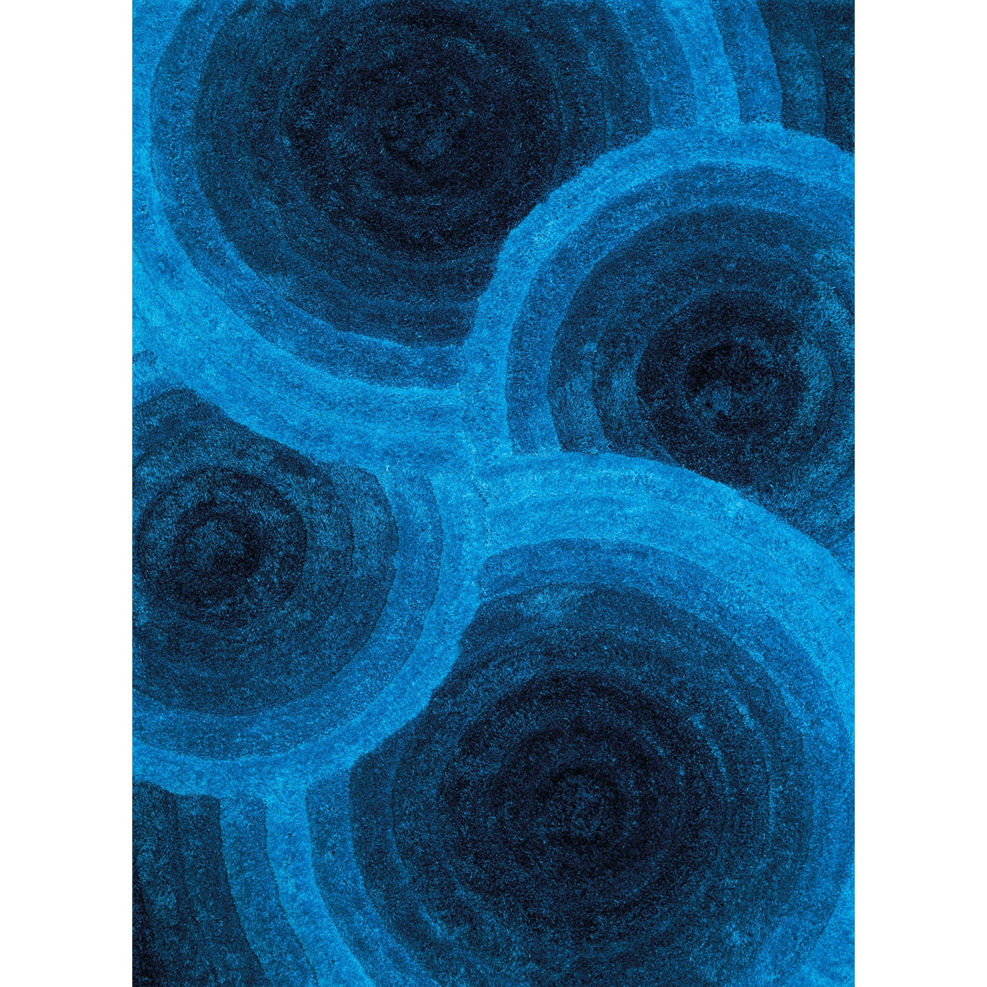 Alfombra United Weavers Of America Finesse Fluffy Blue 55 Cm X 90 Cm