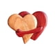 thumbnail image 3 of Adornos De Amor Para El Día De San Valentín Con Nudos De Amor En Forma De Corazón Para Aniversario De Bodas En Interiores Después De Corazones Rojos, 3 of 5