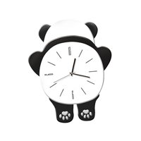 Bothyi - Reloj De Pared Panda, Reloj Colgante De Pared Para Dormitorio, Sala De Estar, Cocina, Respaldo De Panda