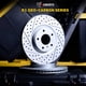 thumbnail image 2 of Kit de frenos traseros R1 Concepts de la serie Carbon con ranuras perforadas, 2 of 8