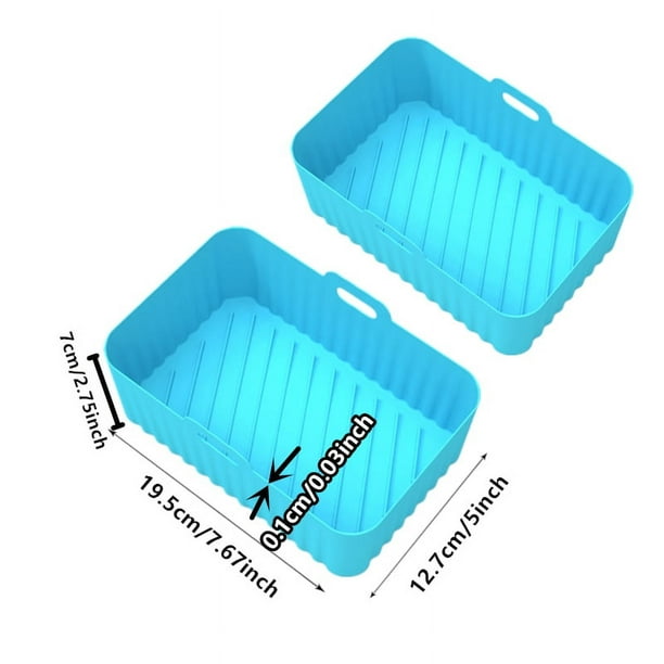 Upgrade Your Air Frying Game with Reusable Silicone Liners - Perfect Fit for Air Fryers, Easy to Clean, Saves Fried Rice - Available in 1/2PCS