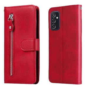 Gangxun - Funda Con Cremallera Para Samsung Galaxy M52 5G, Carcasa Cartera De Cuero Pu Con Soporte Y Tarjetero