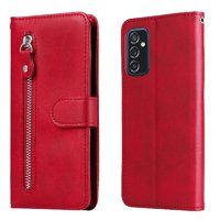 Gangxun - Funda Con Cremallera Para Samsung Galaxy M52 5G, Carcasa Cartera De Cuero Pu Con Soporte Y Tarjetero