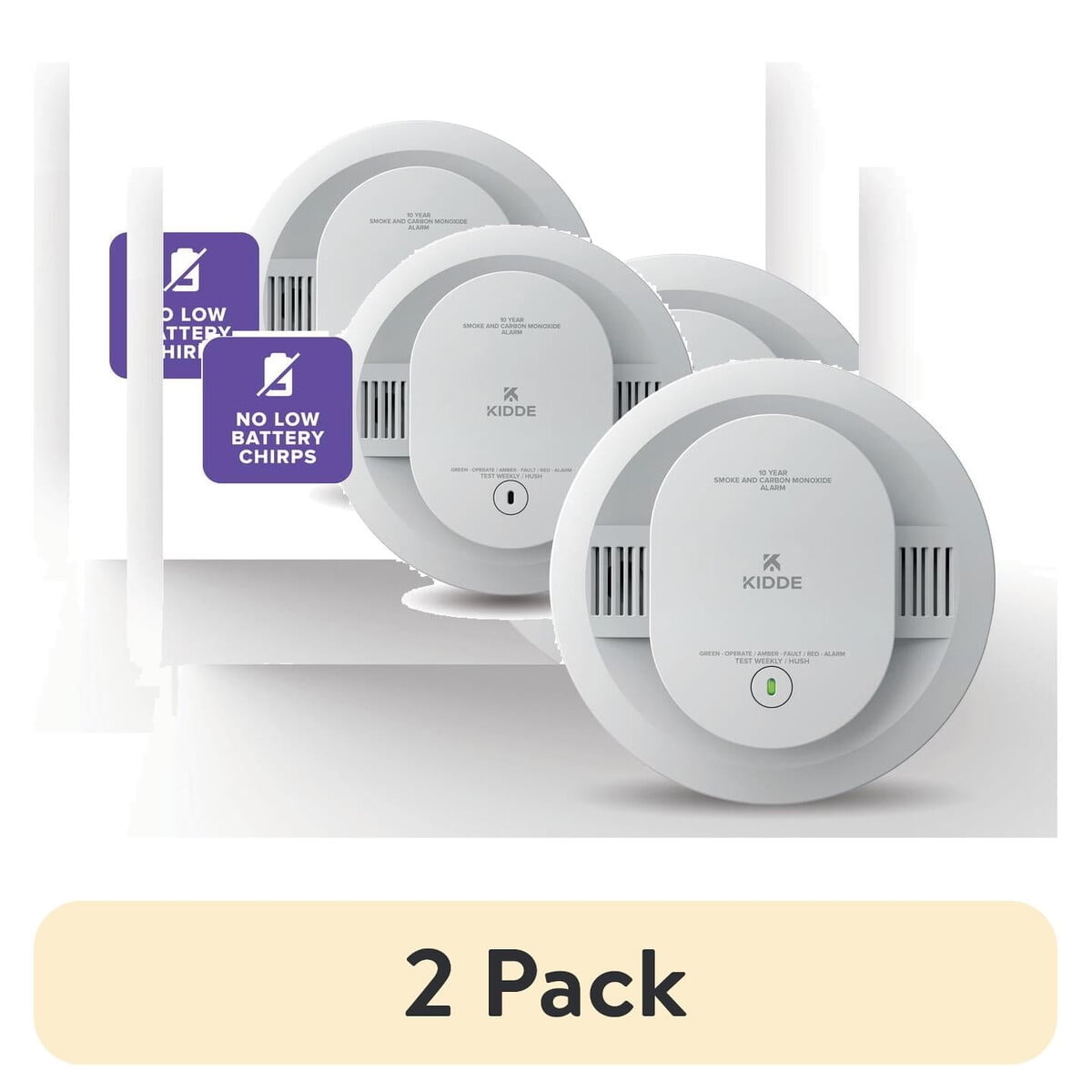 Kidde - Detector Humo Monóxido 30cud10 Batería 10a 2 Pack