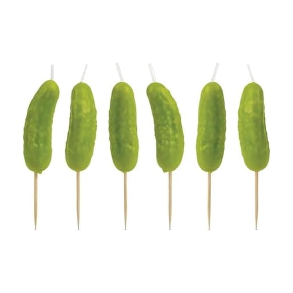 Velas Fred & Friends 5 cm con Forma de Pepinillo – Pack de 6