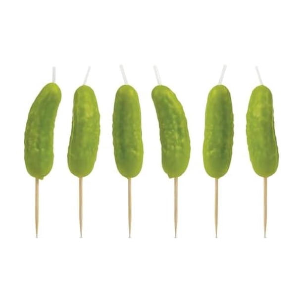 Velas Fred & Friends 5 cm con Forma de Pepinillo – Pack de 6