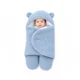 thumbnail image 1 of Saquito Bebé Osito con Capuchita y Orejitas Celeste - BABYMINE, 1 of 4