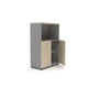 thumbnail image 2 of Gabinete Medio 2 Puertas Librero 80x40x120 Natura/Gris, 2 of 3