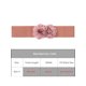 thumbnail image 4 of INSPIRE CHIC Cinturón Elástico Ancho con Doble Flor Grande para Mujer, Cinturones de Cintura Anchos y Elásticos para Vestir hasta 70cm/27.55" Rosa Polvoriento Púrpura, 4 of 6