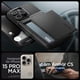 thumbnail image 2 of Funda Spigen Slim Armor CS para iPhone 15 Pro Max (2023) negra, 2 of 7