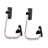 Ioensy - 2 Piezas De Asiento De Rodillas Para Jardinería, Asiento De Rodillas Ajustable Que Ahorra Trabajo, Soporte Para Piernas, Tubo De Color Plateado, Almohadilla Negra