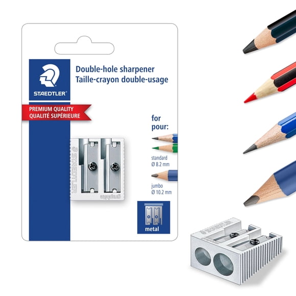 Sacapuntas STAEDTLER de metal con doble agujero