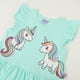 thumbnail image 3 of Vestido Niña Verde Unicornio, 3 of 3