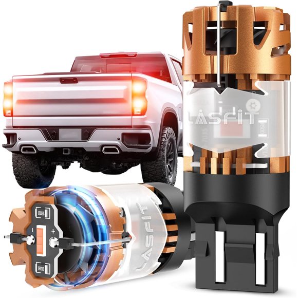 LASFIT 7440/7443, ampolletas LED rojas para luces de freno y traseras