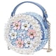 thumbnail image 1 of Bolso bandolera para niña con flores de perla, minibolsos de princesa adorables, 1 of 5