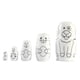 thumbnail image 2 of 5 Piezas De Muñecas Rusas Anidadas, Adorno De Escritorio Pintado A Mano, Artesanía Matryoshka, 2 of 3