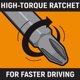 thumbnail image 5 of Destornillador GEARWRENCH, destornillador de trinquete rechoncho 6 en 1, 5 of 7