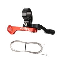 Ioensy - Kit De Repuesto De Piezas Ajustables Universales Con Palanca De Control Remoto Para Tija Telescópica De Bicicleta, Color Negro Y Rojo