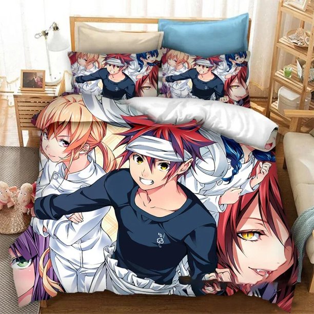 Food Wars! Shokugeki no Soma Bedding Set Duvet Cover Bedroom Comforter ize Quilt Cover Home Textiles Bed Sheets