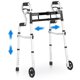 thumbnail image 1 of Walker DELOG Narrow plegable para personas mayores 3 en 1 con ruedas de 5 pulgadas, 1 of 6