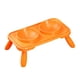 thumbnail image 1 of Cuencos Dobles Para Perros Cuencos De Comida Y Agua Comedero Para Mascotas Cuencos De Comida Para Gatos Para Perros Naranja, 1 of 5