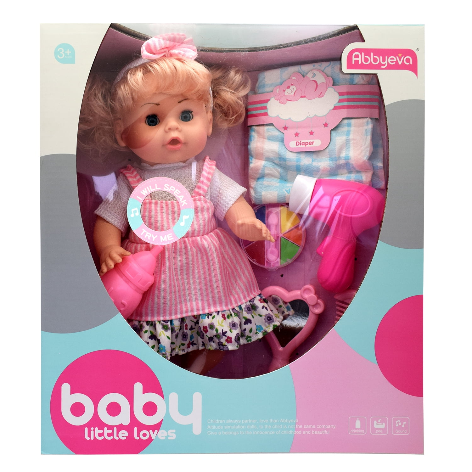 Muñeca Con Accesorios Y Función 33x29 Cm Nobel Toys