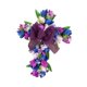 thumbnail image 1 of Artificial Tulip Flower Wreath Garland Hanger Corona De Pascua Puerta De La Frontera Purple Arco Púrpura, 1 of 5
