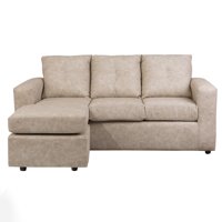 Muebles América - Seccional Emilia Cuero Auris Beige