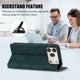 thumbnail image 3 of Funda Billetera para Honor 600/600 Pro 5G Imán y Resistente Verde, 3 of 6