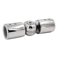 Bothyi - Conector De Barra Barra De Cortina Cuarto De Baño De Acero Inoxidable Ajustable Para Ventana Brillante