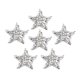 thumbnail image 1 of 6 Piezas De Parches De Estrellas De Diamantes De Imitación Para Planchar En Coser Apliques De Parche Plateado, 1 of 5