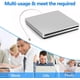 thumbnail image 2 of Unidad externa de CD DVD Ploveyy USB-C Superdrive para Mac Silver, 2 of 5