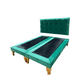 thumbnail image 3 of Cama Dos Plaza Verde Esmeralda Felpa, 3 of 3