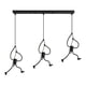 thumbnail image 1 of Hierro Colgante Luz Cuerda Ajustable Minimalista Iluminación Colgante Industrial B, 1 of 5