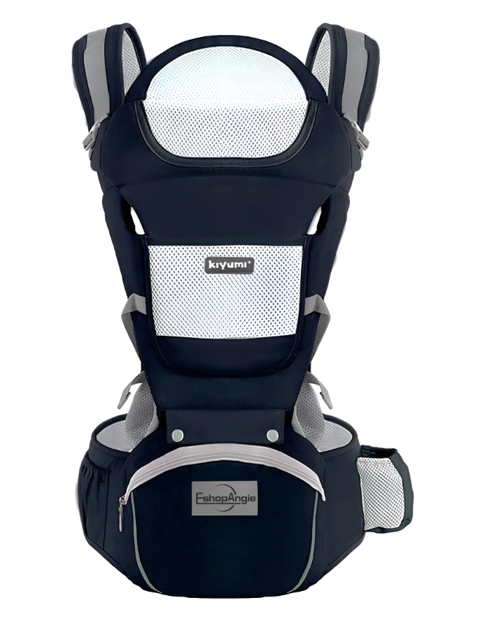 Riqui - Mochila Portabebés Ergonómica Azul