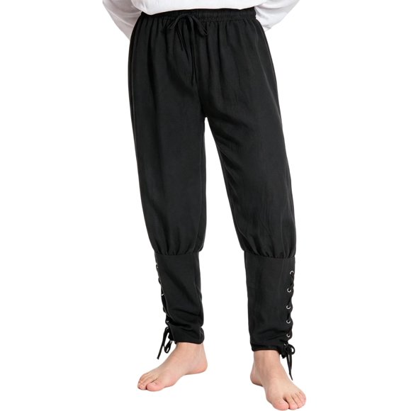 Pantalones de tobillo estilo pirata renacentista Coser Park