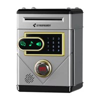 Bothyi - Alcancía Para Niños, Contenedor Liviano Para Niños, Regalos De Cumpleaños Para Niñas Y Niños, Plata