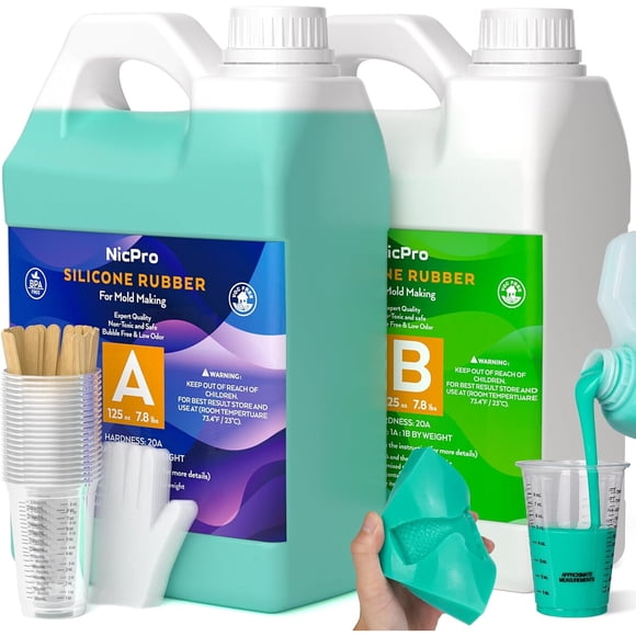 Kit Silicona Para Moldes Nicpro 250oz 20A Platino