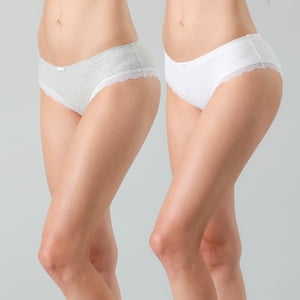 Pack 2X Pantaleta Rib Sin Costura Mujer Flores 25157-54