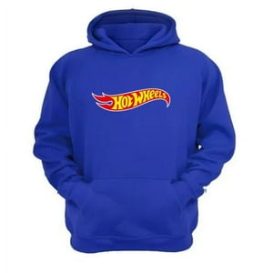 Genérico - Polerón Canguro Niño Hot Wheels Azul Talla 14 Unisex