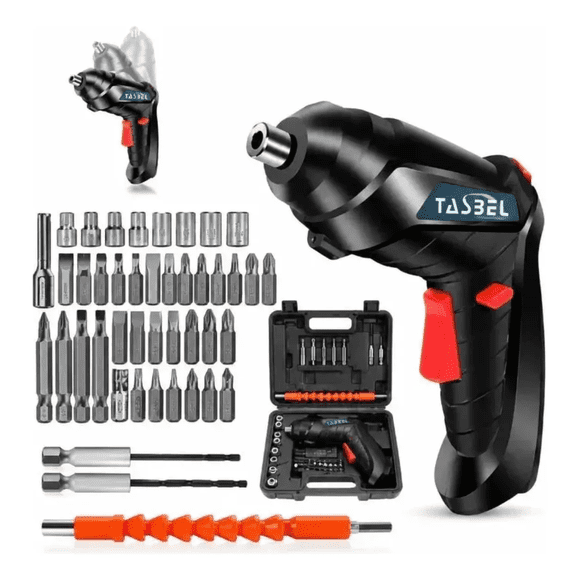 Destornillador Inalambrico Recargable + accesorios + maletin